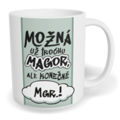 Hrnek klasický malý s vlastním potiskem - Konečně Mgr.