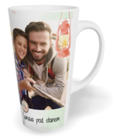Fotohrnček latte veľký - originálny darček - Watercolor camping