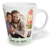 Fotohrnček latte malý - originálny darček - Watercolor camping