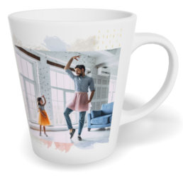 Fotohrnček latte malý - originálny darček - Watercolor