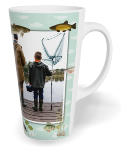 Fotohrnček latte veľký - originálny darček - Rybář