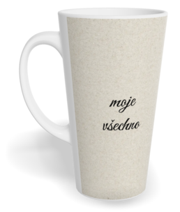 Fotohrnček latte veľký - originálny darček - Plátno