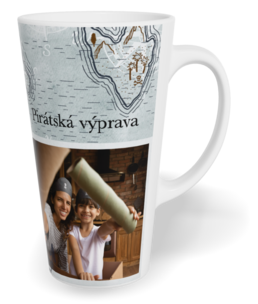 Fotohrnček latte veľký - originálny darček - Piráti