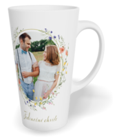 Fotohrnček latte veľký - originálny darček - Minimalist meadow