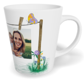 Fotohrnček latte malý - originálny darček - Kolíčky