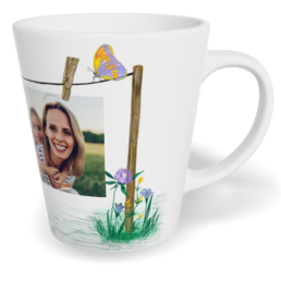 Fotohrnček latte malý - originálny darček - Kolíčky