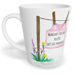 Fotohrnček latte malý - originálny darček - Kolíčky