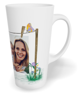 Fotohrnček latte veľký - originálny darček - Kolíčky