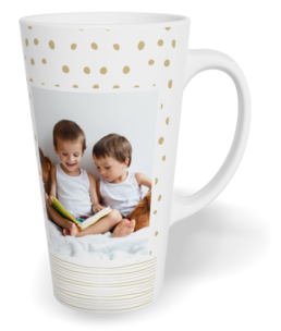 Fotohrnček latte veľký - originálny darček - Jemný neutral