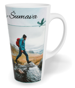 Fotohrnček latte veľký - originálny darček - Hory