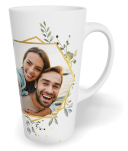 Fotohrnček latte veľký - originálny darček - Hexagon