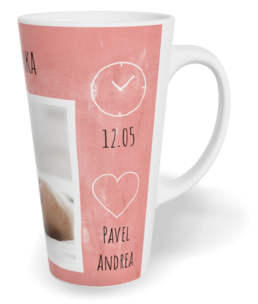 Fotohrnček latte veľký - originálny darček - Girl
