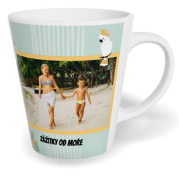 Fotohrnček latte malý - originálny darček - Exotic birds