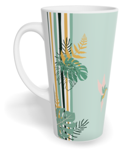 Fotohrnček latte veľký - originálny darček - Exotic birds