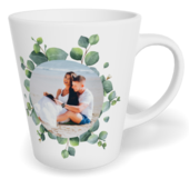 Fotohrnček latte malý - originálny darček - Eukalyptus