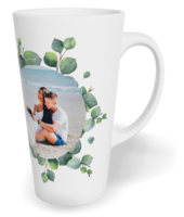 Fotohrnček latte veľký - originálny darček - Eukalyptus