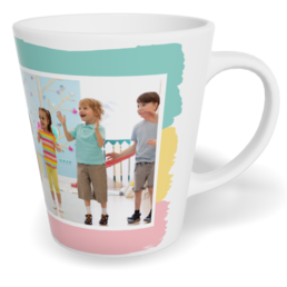 Fotohrnček latte malý - originálny darček - Duha