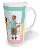 Fotohrnček latte veľký - originálny darček - Duha