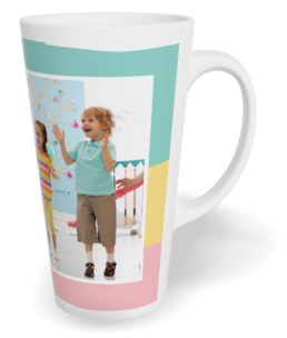 Fotohrnček latte veľký - originálny darček - Duha