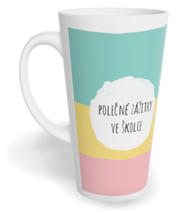 Fotohrnček latte veľký - originálny darček - Duha