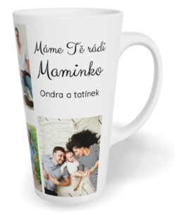 Fotohrnček latte veľký - originálny darček - Dlaždice