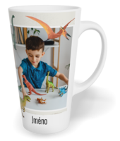 Fotohrnček latte veľký - originálny darček - Dinosaurus
