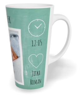 Fotohrnček latte veľký - originálny darček - Boy