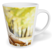 Fotohrnček latte malý - originálny darček - Bílý