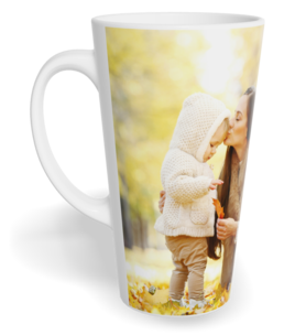 Fotohrnček latte veľký - originálny darček - Bílý
