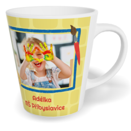 Fotohrnček latte malý - originálny darček - Abeceda