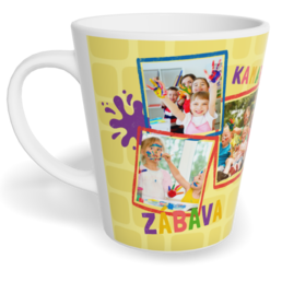 Fotohrnček latte malý - originálny darček - Abeceda