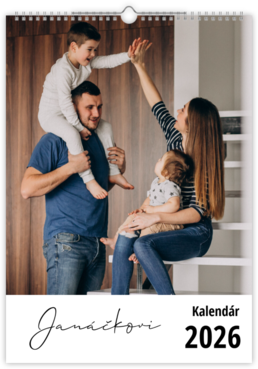 Rodinný plánovací fotokalendář - Bílý