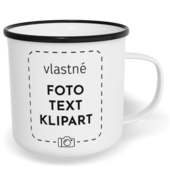 Fotohrnček plecháčik s fotkou a textom - Prázdný