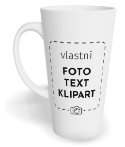 Hrnek latte velký s vlastním potiskem - Prázdný