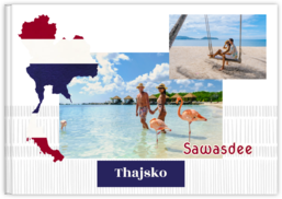 Fotokniha na šířku s pevnou vazbou a kvalitním papírem - Thajsko