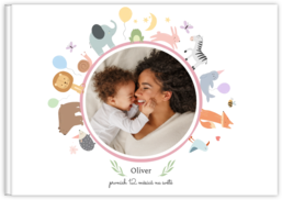 Fotokniha na šířku s pevnou vazbou a kvalitním papírem - Dětská džungle