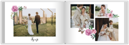 Fotokniha na šířku s pevnou vazbou a kvalitním papírem - Roses