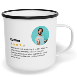 Hrnek plecháček s potiskem na míru - Hodnocení