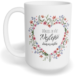 Hrnek klasický velký s vlastním potiskem - Nejlepší kamarádka