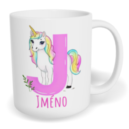 Hrnek klasický malý s vlastním potiskem - Jméno J vol. 2