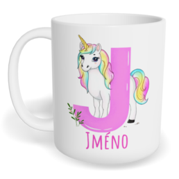 Hrnek klasický malý s vlastním potiskem - Jméno J vol. 2