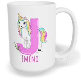 Hrnek klasický velký s vlastním potiskem - Jméno J vol. 2