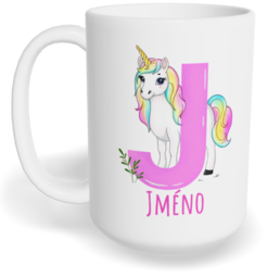 Hrnek klasický velký s vlastním potiskem - Jméno J vol. 2
