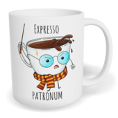 Hrnek klasický malý s vlastním potiskem - Expresso patronum