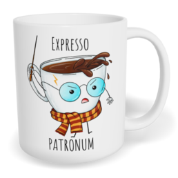 Hrnek klasický malý s vlastním potiskem - Expresso patronum