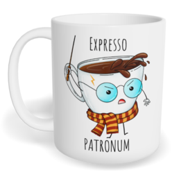 Hrnek klasický malý s vlastním potiskem - Expresso patronum