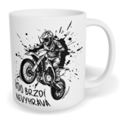 Hrnek klasický malý s vlastním potiskem - Kdo brzdí nevyhrává