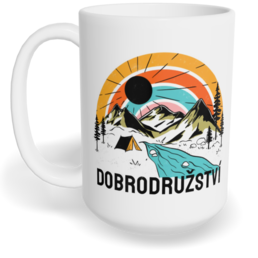 Hrnek klasický velký s vlastním potiskem - Adventure