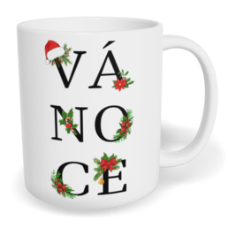 Hrnek klasický malý s vlastním potiskem - VÁ-NO-CE