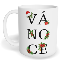 Hrnek klasický malý s vlastním potiskem - VÁ-NO-CE